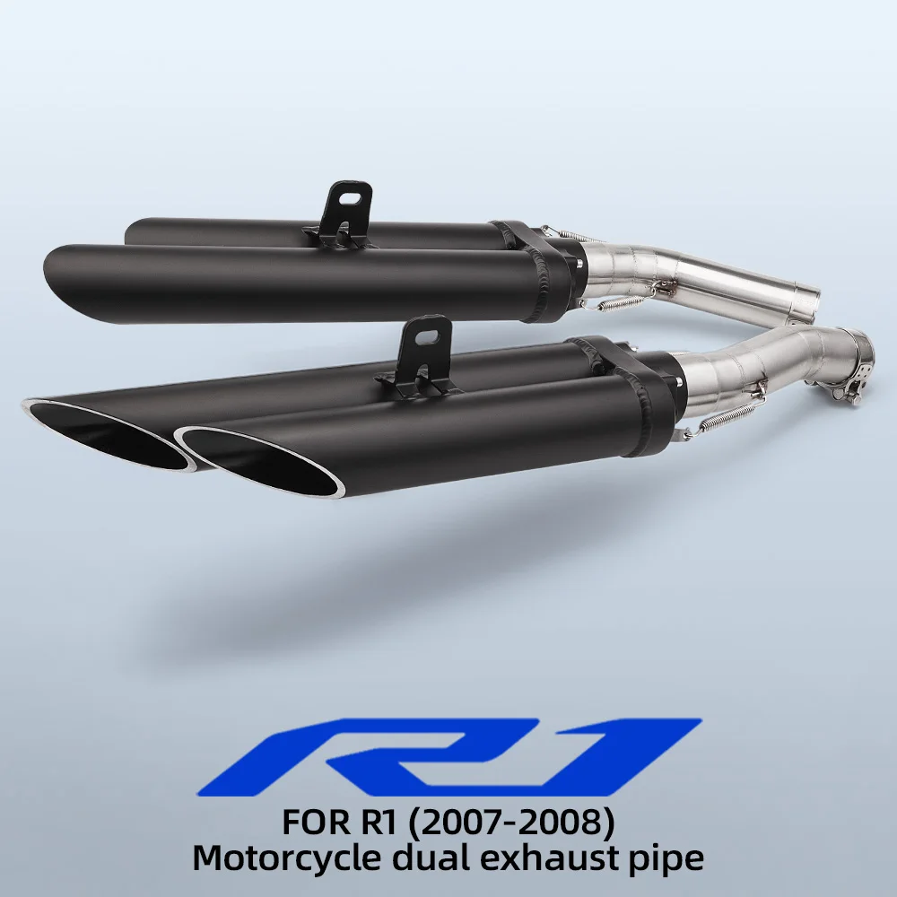 

R1 YZF-R1 2007-2008 Мотоциклетный глушитель с двойной выхлопной трубой и трубопровод среднего звена DB Killer