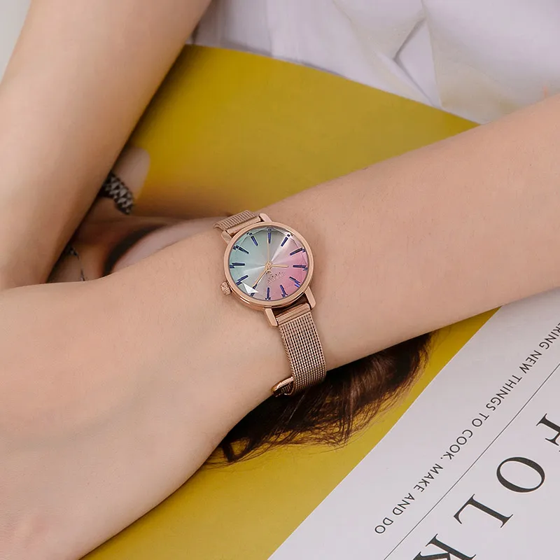 Mini Lady Women's Watch Japan Quartz Fashion Hours Dress Bracelet Simple Alloy Business Girl Valentine Birthday Gift Julius Box