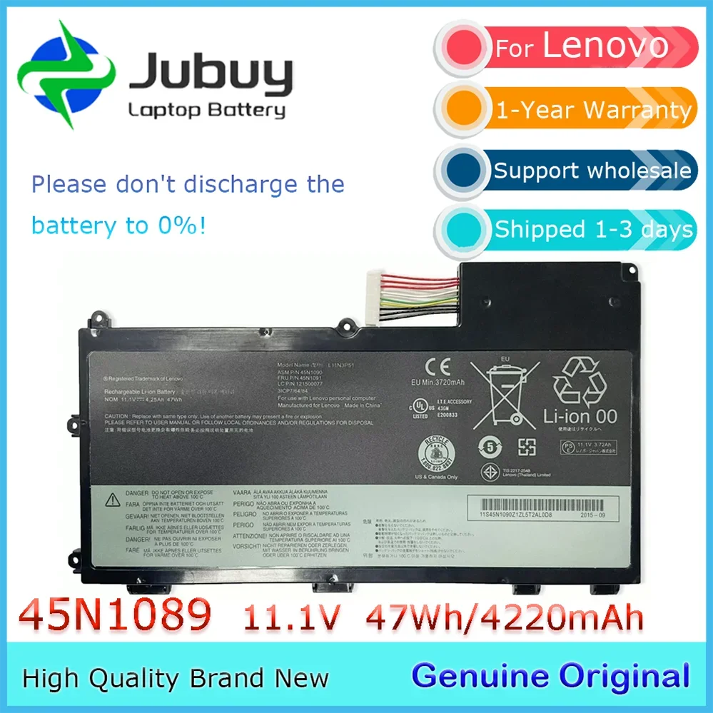 

Original 11.1V 47Wh L11N3P51 Notebook Battery for Lenovo ThinkPad T430U L11S3P51 45N1090 45N1089 45N1088 45N1091 45N11151