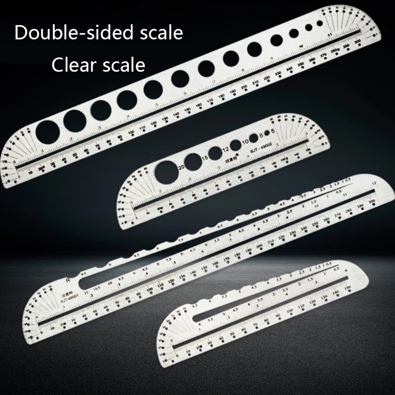1Pc Ruler Quilling Template Circle Size for Creative Stainless Rulers Tool