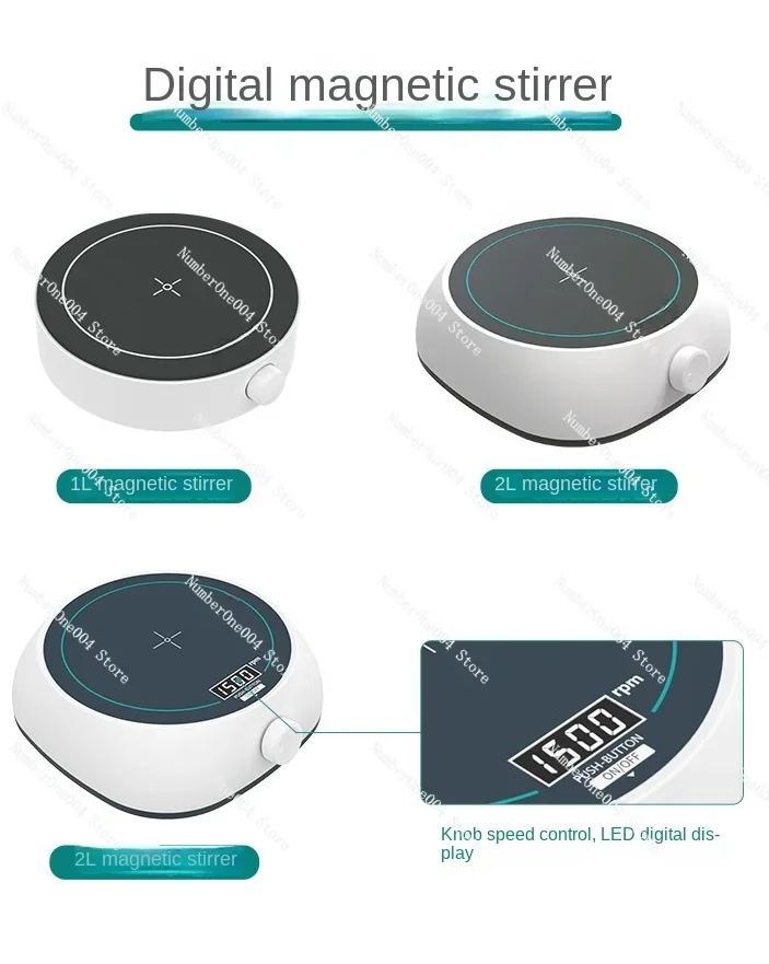 Heating Constant Temperature Six-Joint Four-Joint Digital Display Stirring Table Electric Magnetic Small Multi-Joint Mixer