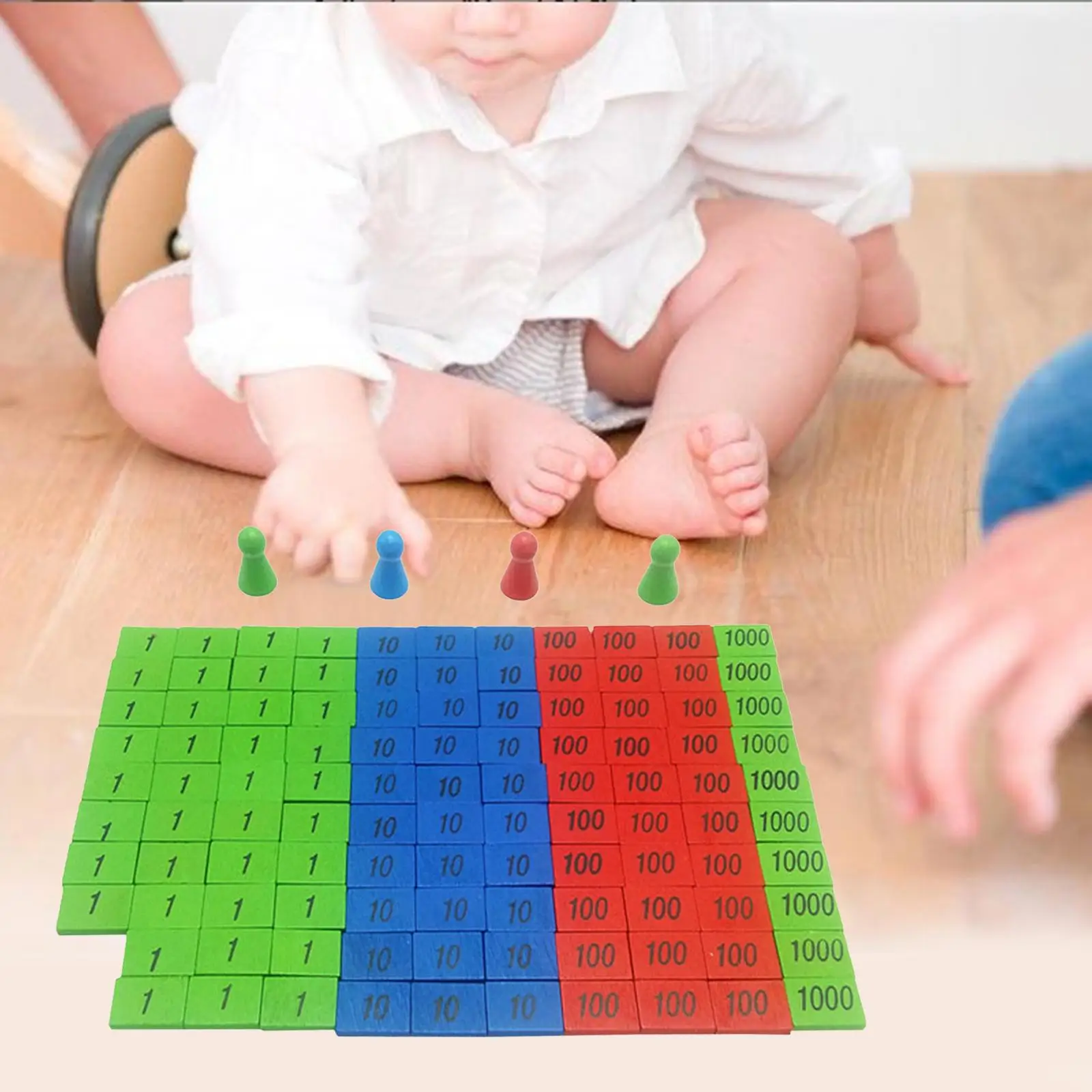 112x Montessori Stempel Spel Onderwijs Wiskunde Speelgoed Kinderen Leren School Peuter