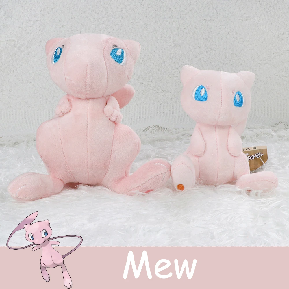 13/19cm Mew Plush Toy Kawaii Pokemon Mew Soft Stuffed Doll Pocket Monster Game Anime Birthday Christmas Good Quality Gifts