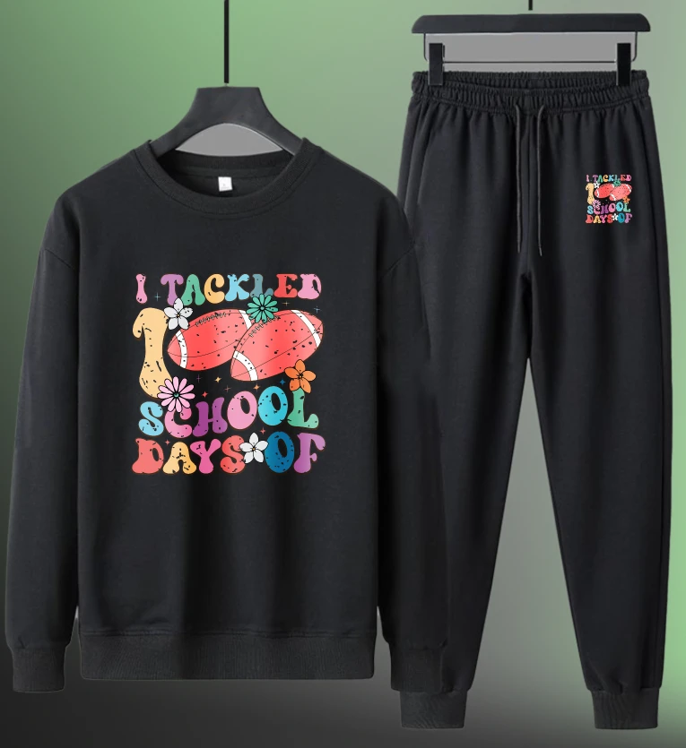 

Мужской комплект Спортивный костюм с длинными рукавами спортивная дизайнерская одежда Осенний принт Тактированная школьная футбольная форма спортивная двухсекционная