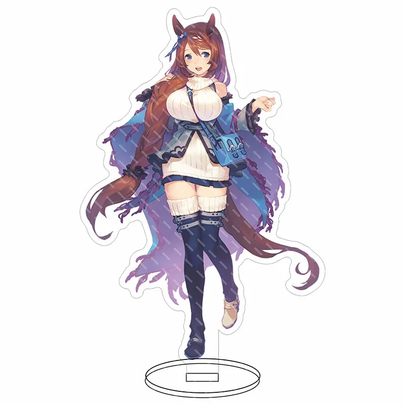 15CM Hot Anime Pretty Derby Figures Sale Acrylic Stands Model Kawaii Plate Cosplay HD Desk Decor Standing Sign Gift