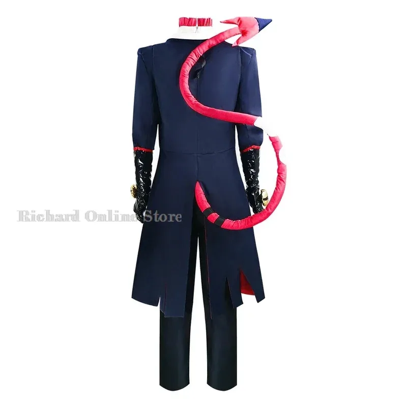 

qq 123Anime Hazbin Hellvua Blitzo Blitz Boss Costume Demon Horn IMP Uniform Outfit Buckzo Cosplay Clothes Halloween Part