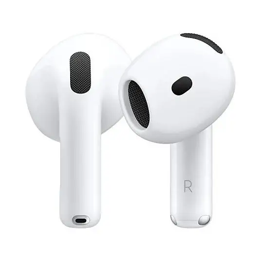 Apple AirPods 4 Inalámbricos, Bluetooth®, Estuche de carga USB-C, Chip H2, Siri, USB-C, BlancoAirpods 4 Estándar Sin cancelación activa de ruid