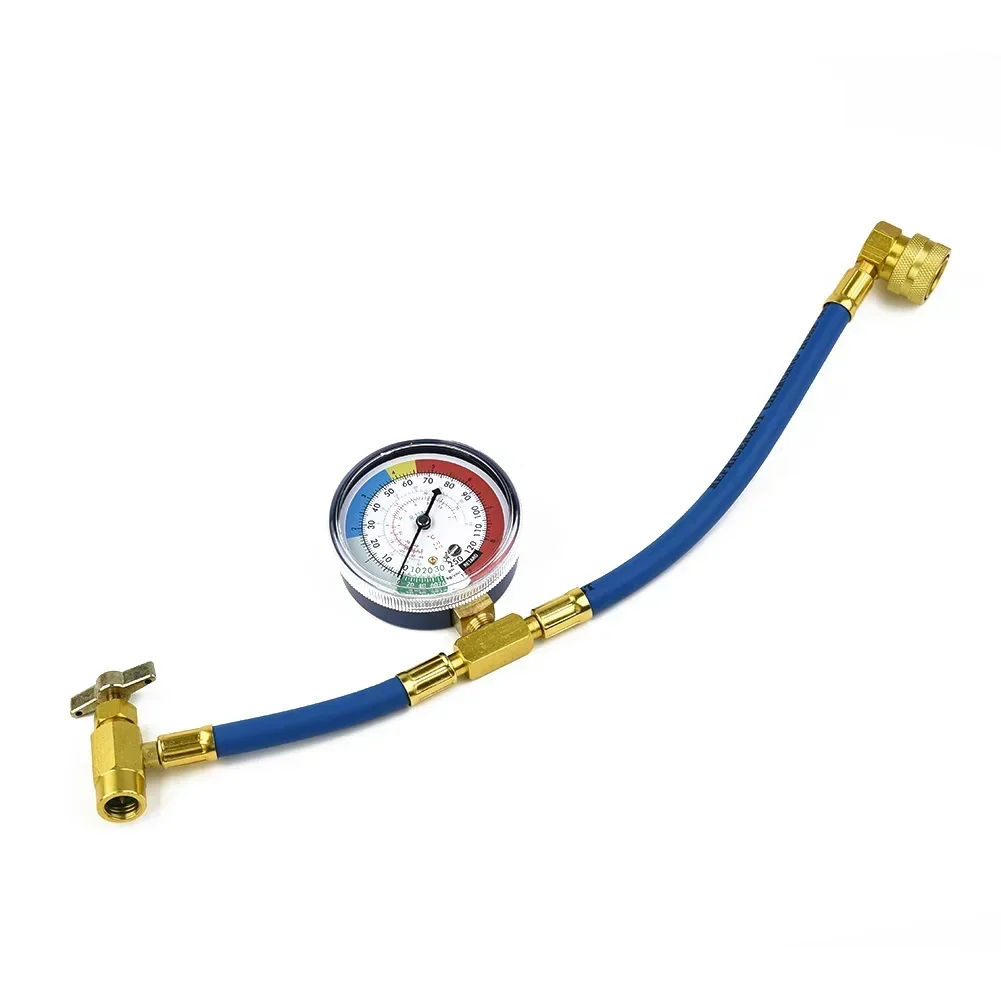 Reemplazo de manguera de aire acondicionado R134A, accesorio Universal A/C, manguera de Gas para coche, recarga de refrigerante, seguridad integrada