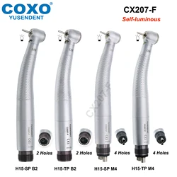 COXO LED Dental Turbine High Speed Handpiece Self Power E Generator Air Turbine Rotor Standard/Torque Head 2/4 Hole Fit NSK KAVO