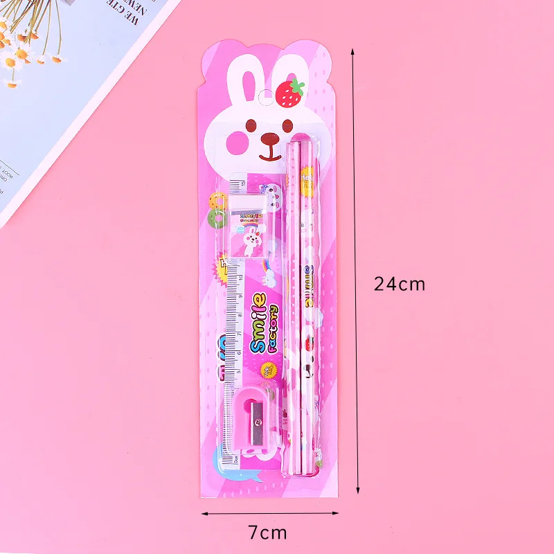 Assorted School Supplies Ergonomic Packaged 5pcs Set Student Pencils Eco-Friendly Writing Tools For Children'S Learning New