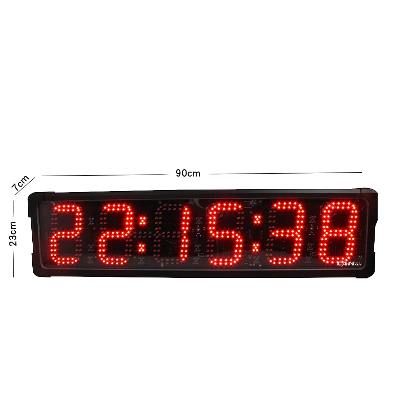 Single/Double Sides Display 6 Inch LED Electronic Countdown Stopwatch Race Clock Timing Outdoor Sports Digital Marathon Timer