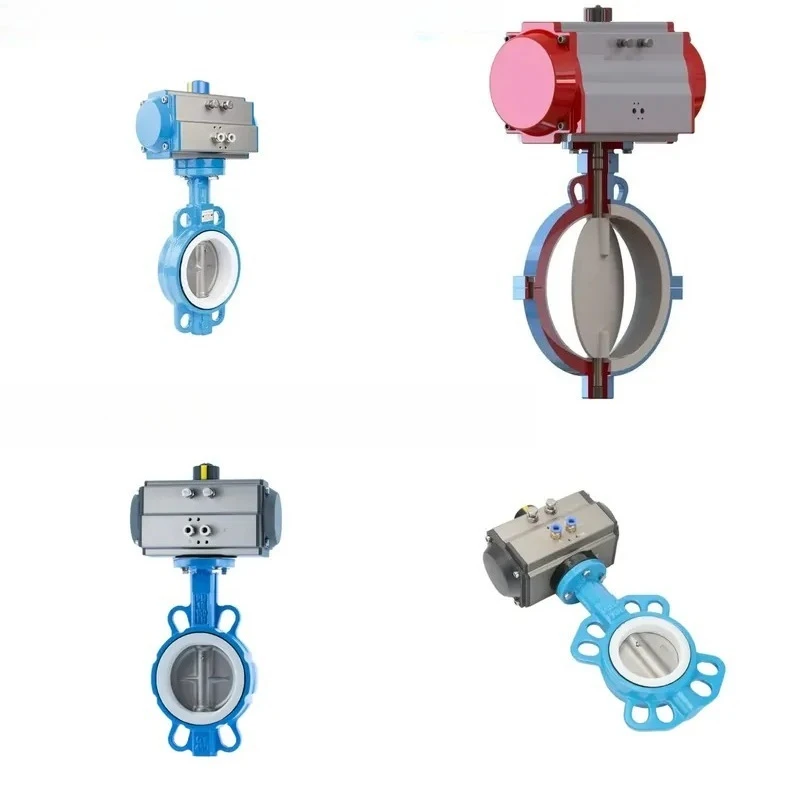 OEM Customized Stainless Steel Sanitary Pneumatic Lug Butterfly Valve for Oil & Control DN50-DN400 High/Low Temp