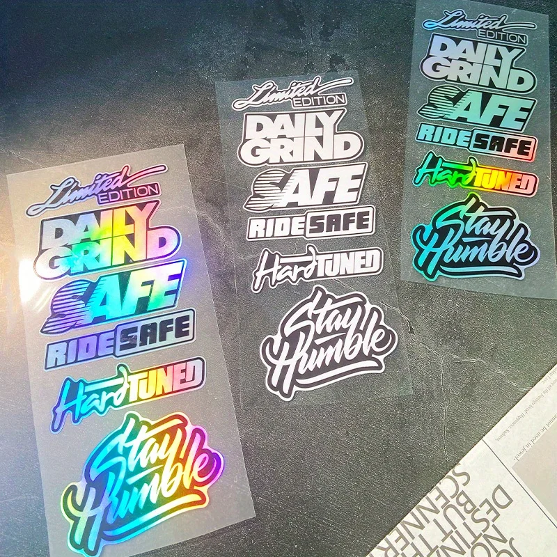 

1Set JDM Motorcycle Stickers Waterproof for Motorbike Fuel Tank Front Windshield Helmet Box Racing Helmet Exterior Vinyl Decals