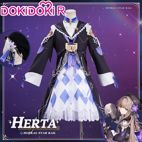 Женский костюм докидоки-R для косплея Herta из Honkai: Star Rail