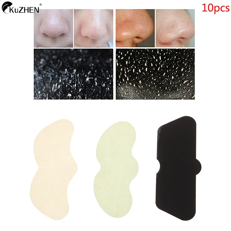 10 ชิ้น Unisex Blackhead ลบหน้ากาก Peel แถบจมูกทําความสะอาดลึกหดรูขุมขนจมูกสีดําหัวลบสติกเกอร์ Skin Care Mask