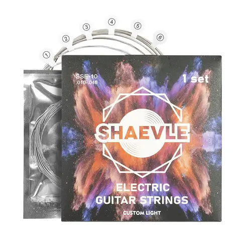 SONICAKE/SHAEVLE Guitar Strings for Electric Guitar 1 or 3 Sets of 6 Electric Guitar Kit Guitar Strings Replacement Steel String