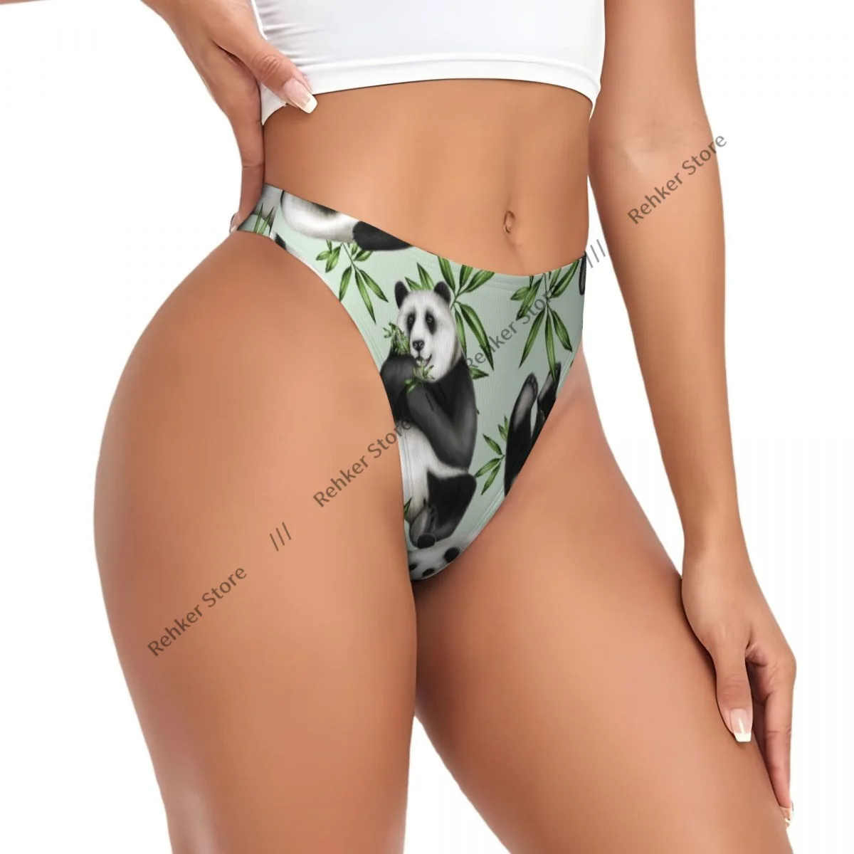 

Women's Panties Panda Bamboo Underwear Sexy Thongs Lingerie G-Strings