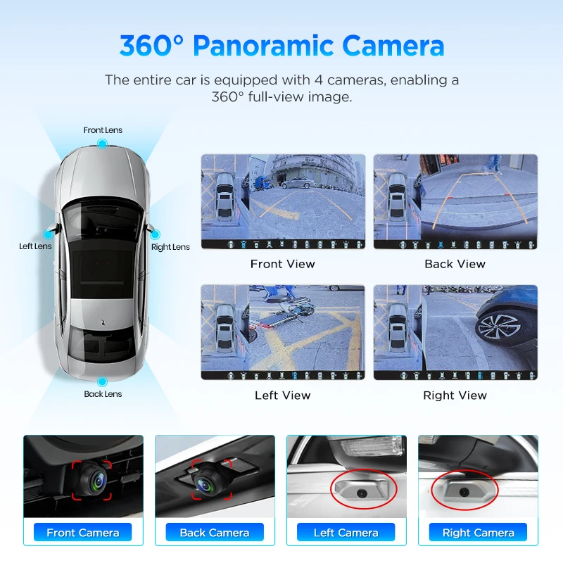 Junsun كوالكوم 8-Core 360 عرض كاميرا ستيريو عالمي 7 "9" 10 "راديو السيارة CarPlay أندرويد السيارات مشغل وسائط متعددة GPS DSP WiFi