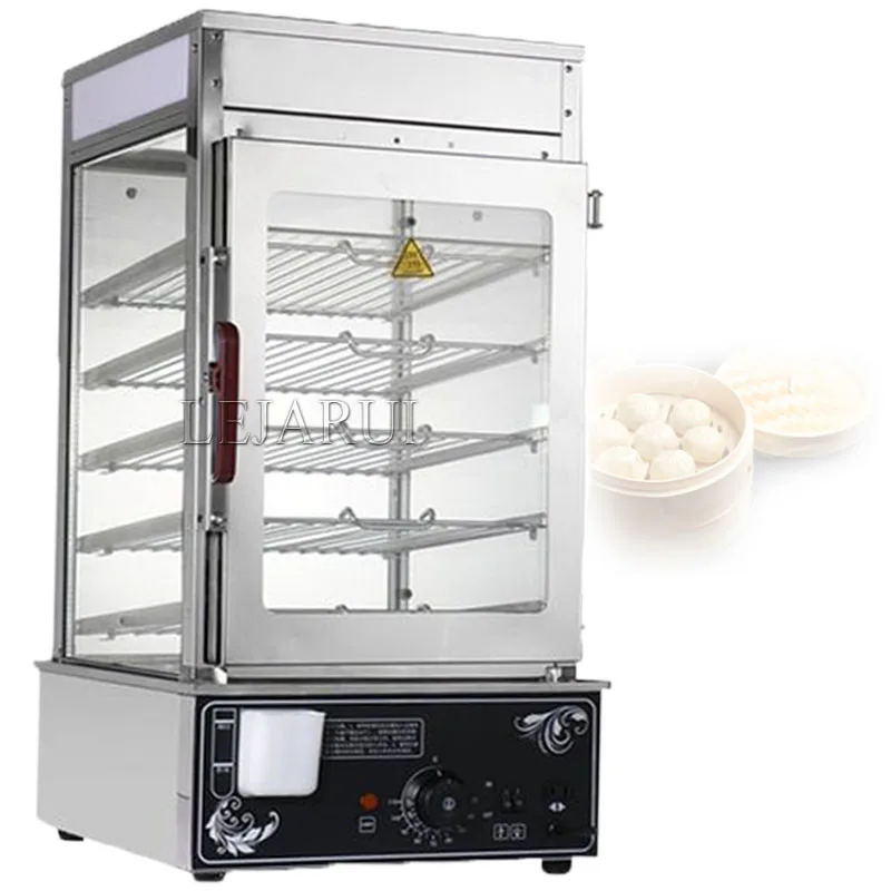 5 Layer Steamed Buns Machine Automatic Electric Bun Steamer Stainless Steel Dual-purpose Food Steamer Commercial Food Warmer