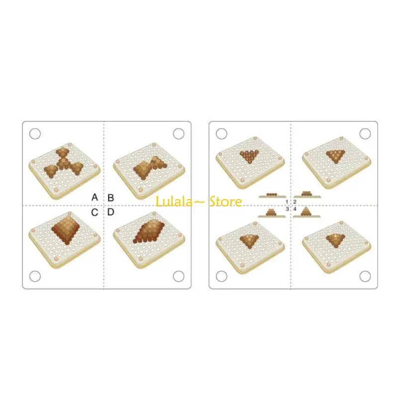 Y4QA Memory Clip Ball Chess Educational Clip Ball for Preschool Toddler