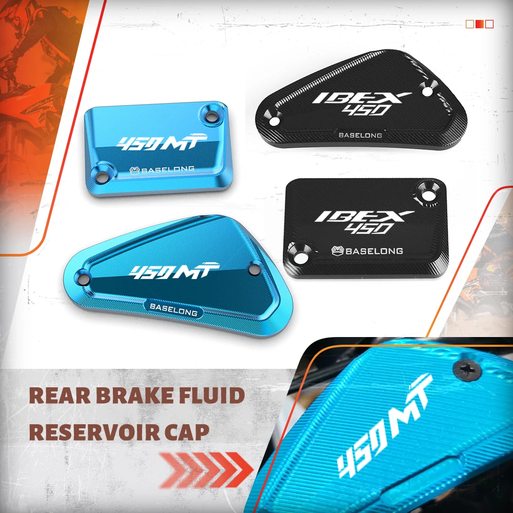 

ДЛЯ CFMOTO 450MT Ibex 450 800NK T6061 Алюминиевые аксессуары для мотоциклов с ЧПУ, передняя и тормозная крышка резектора 2024 2025 2026