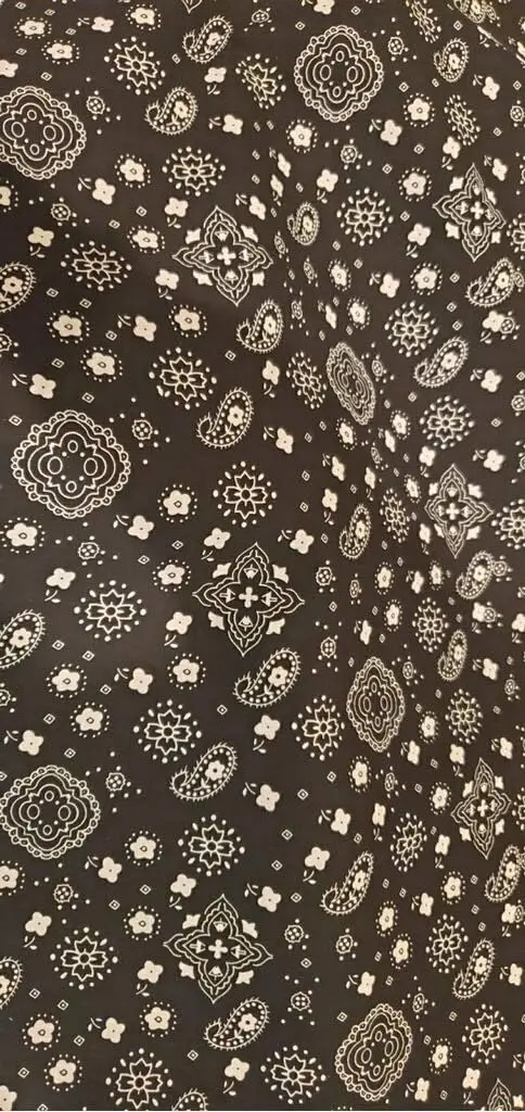 

Bandana Print Poly Cotton Fabric, 58" Wide Soft Breathable Wrinkle Resistant Material for Apparel Crafts DIY Projects