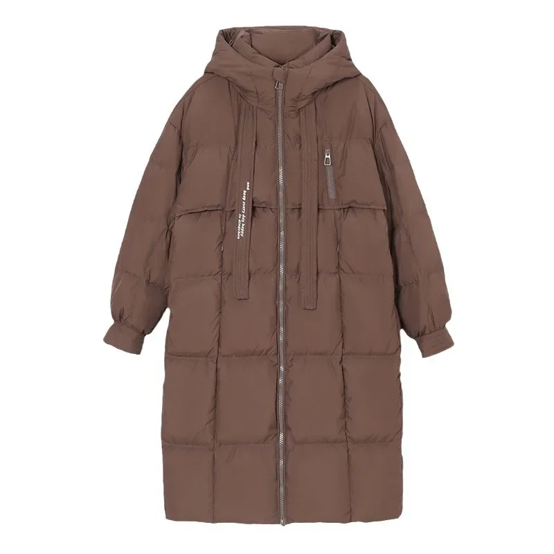 2024 Winter Thick Down Cotton Jacket Women\'s Long Cotton Coat Outcoat Trend Jaqueta Feminina