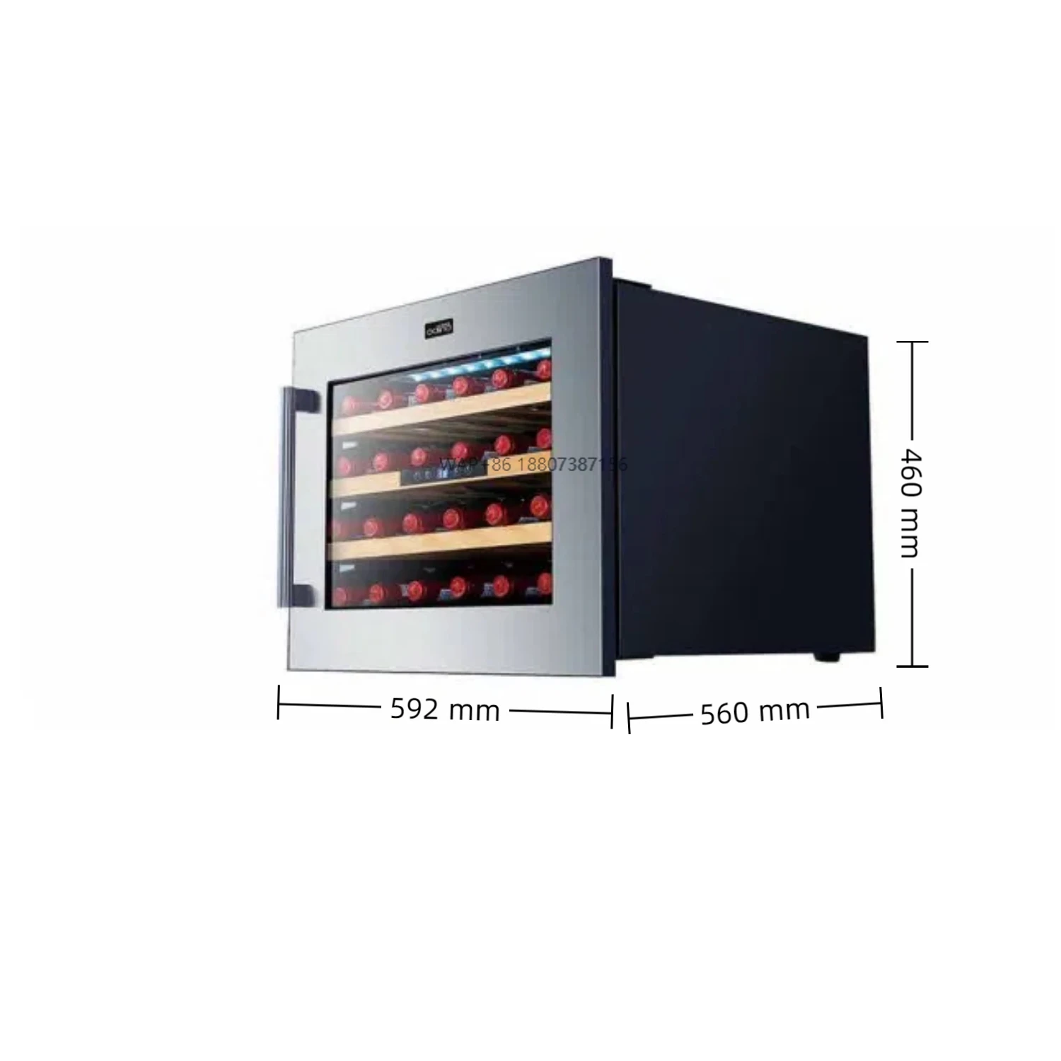 NE-420 Portable 56L High Quality Stainless Steel Smart Constant Temperature Air-Cooled Frost-Free Wine  Beverage Cooler