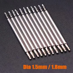 10PCS Dia 1.5mm/1.8mm Spring Bars Strap Link Pins Fit 14mm 16mm 18mm 19mm 20mm 21mm 22mm 24mm 26mm 28mm Watch Band Spring Bar