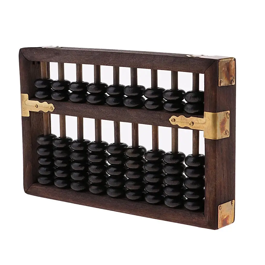 Abacus Abacus ลูกคิดไม้ เลขคณิตการศึกษา x4.52x0.98inch