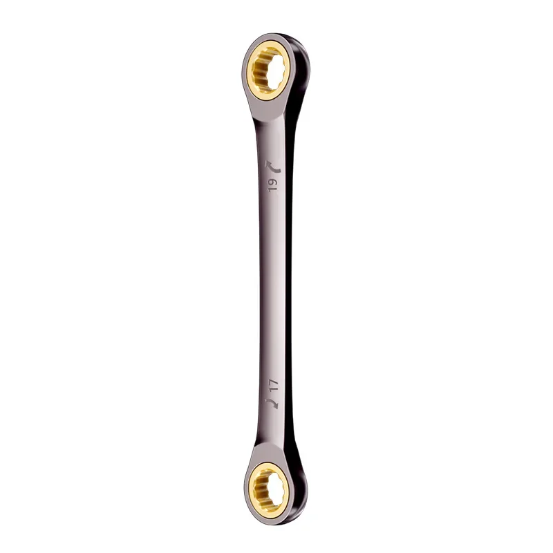 AliExpress 1PC Double Head Ring Ratchet Wrench 6-27mm Dual-use Fast Plum Blossom Ratchet Spanner for Bicycle Motorcycle Car Repair Tools