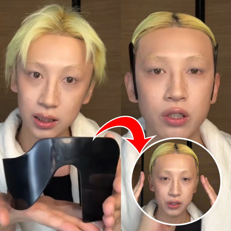 

Корейский мужской зажим для бакенбардов, мужской зажим для фиксации волос, без нагрева, против завивки, пластина для укладки волос, пресс для аккуратного естественного вида волос по бокам