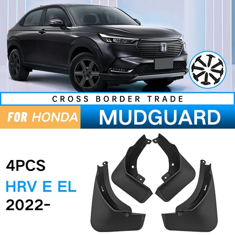 Car Mudflaps For Honda Vezel HR-V HRV E EL 2022 Mudguards Fender Flap Splash Guards Cover Mud