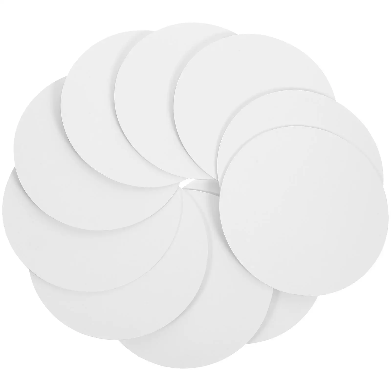 

10 Pcs Cake Boards 4 Inch White Silver Round Base Dessert Trays Cardboard Food Tray Display Plates Storage Serving