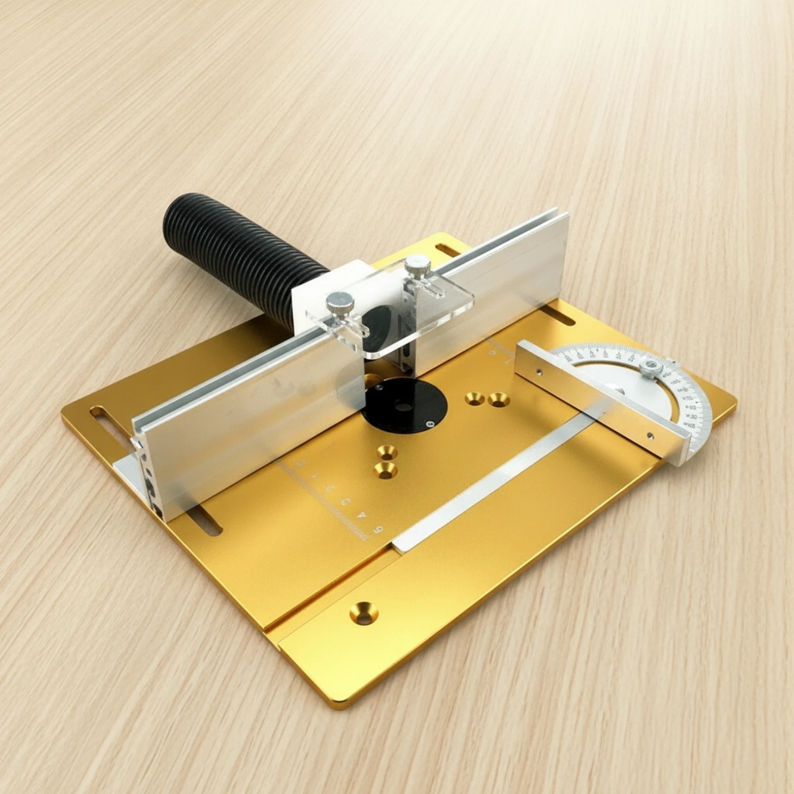 Router Table Insert Plate with Fence Smooth Router Table Insert Plate Woodworking Tool Clear Easy to Read for Woodworkers