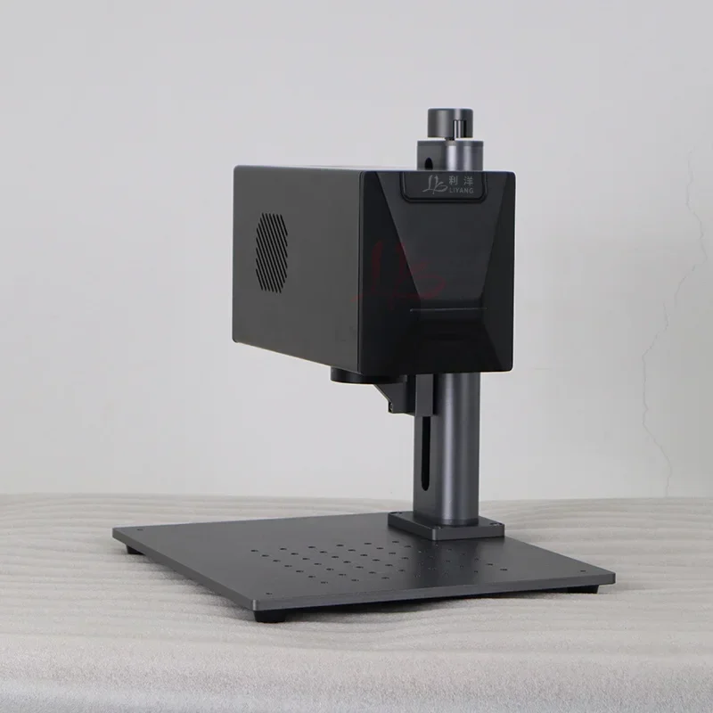 LY Mini Desktop Fiber Laser Marking Machine 20W Support Rotation Roller Axis Metal PVC Plastic Stainless Steel Cartoon Package