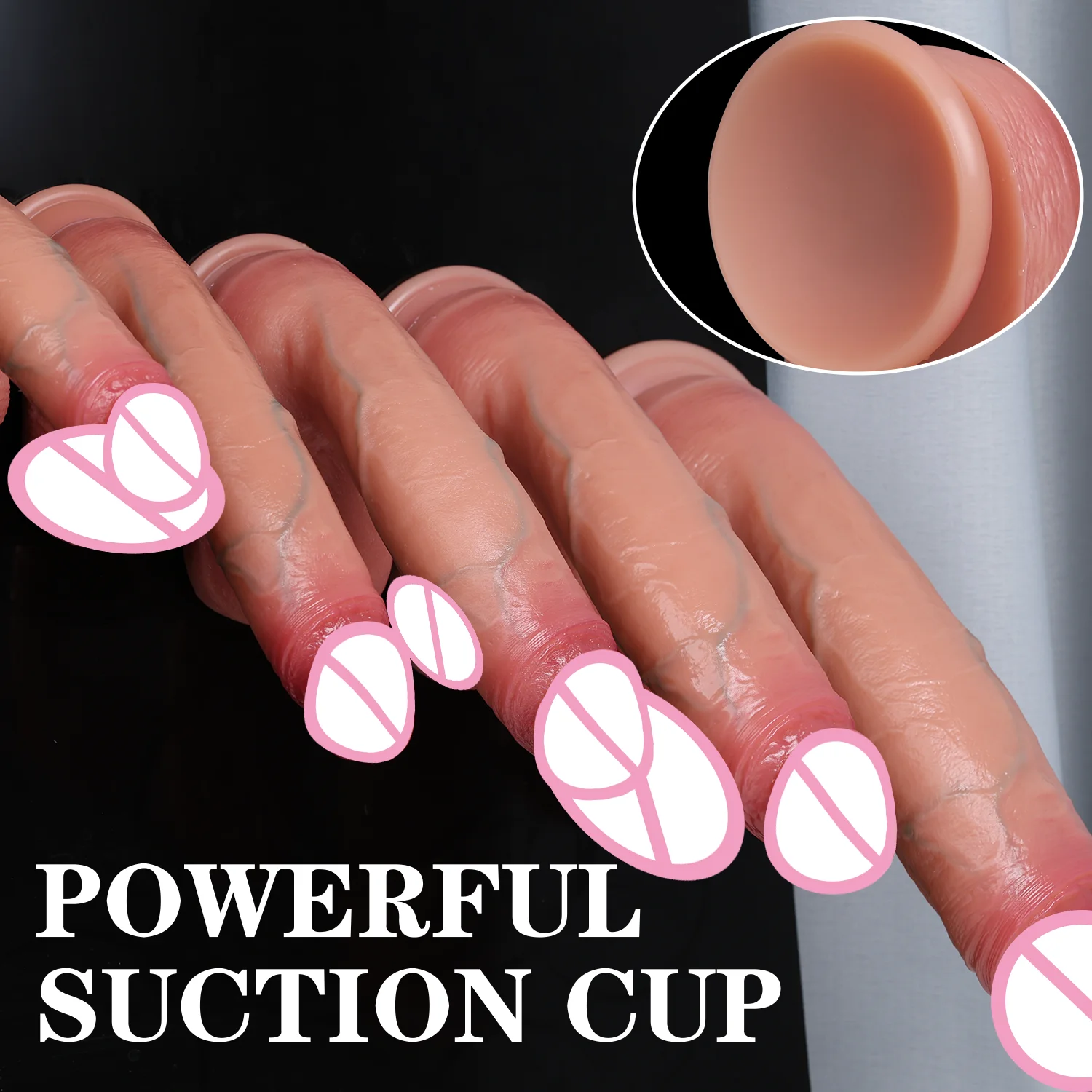 Realistic Skin Feeling Penis Soft Sexy Huge Dildo Female Masturbator Suction Cup Dildos for Women Large Dick Sexy Adult Sex Toys view 5