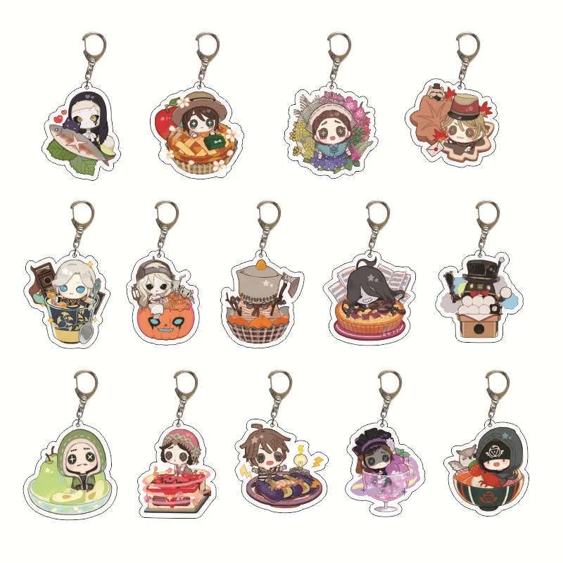 

Identity ⅤAcrylic Keychain Emily Dyer Freddie Riley Action Figures Game Perimeter Cute Toy Bag Desk Decoration Friend Party Gift