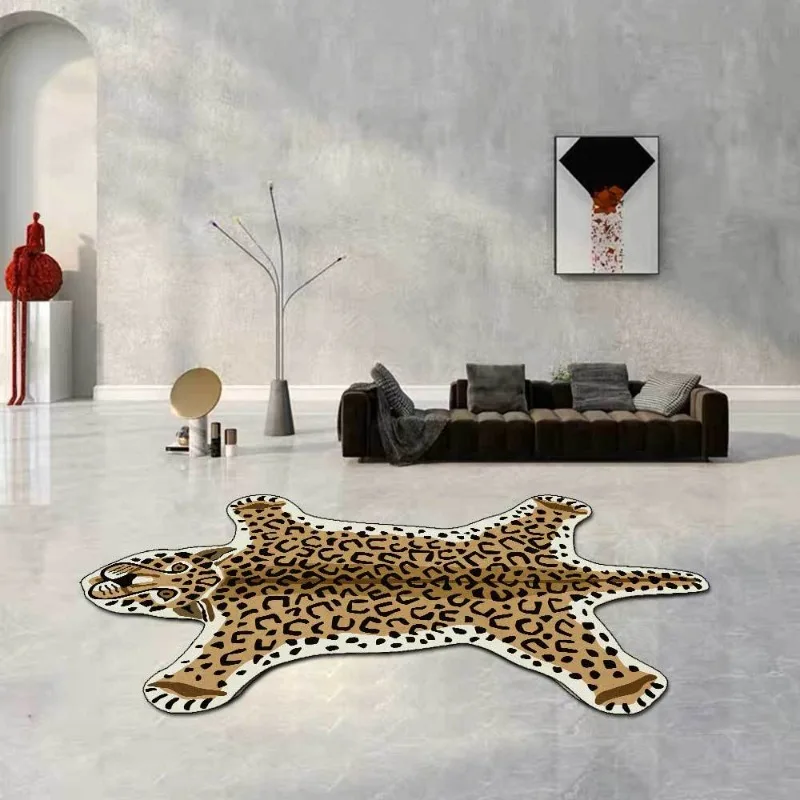 Ins Modern Alien Animal Pattern Living Room Carpet Non-slip Washable Bedroom Bedside rug Decoration Study Soft Fluffy Floor Mats