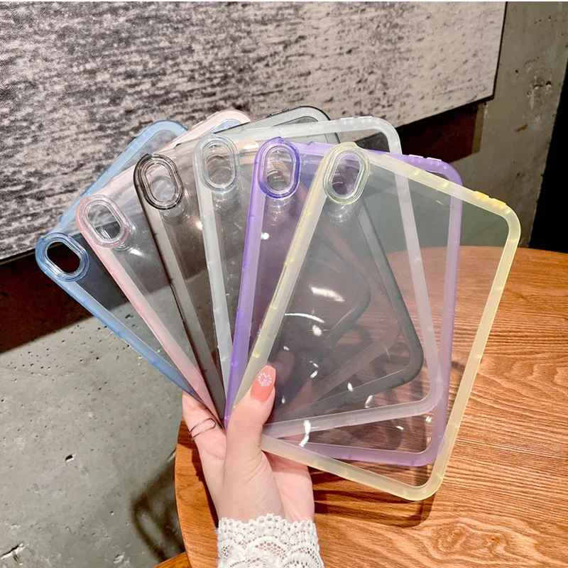 HD Transparent Case For Apple IPad A16 11th 10th Gen 2025 Air7 11/13inch Pro 12.9 7/8/9th Mini Air 7 6 5 4 Cover TPU Soft Funda