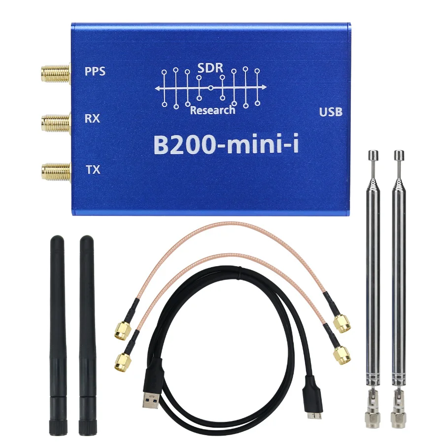 

B200Mini-I Мини-программное радио SDR RF Макетная плата Оценочная плата обучения Модуль Прошивка полностью совместима с драйверами Uhd с открытым исходным кодом