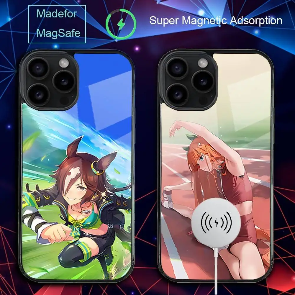 

Pretty Derby Uma Musume Phone Case For iPhone 17,16,15,14,13,12,11,Pro,Max,Plus,Mini,SE4,E Magnetic Magsafe Wireless Charging