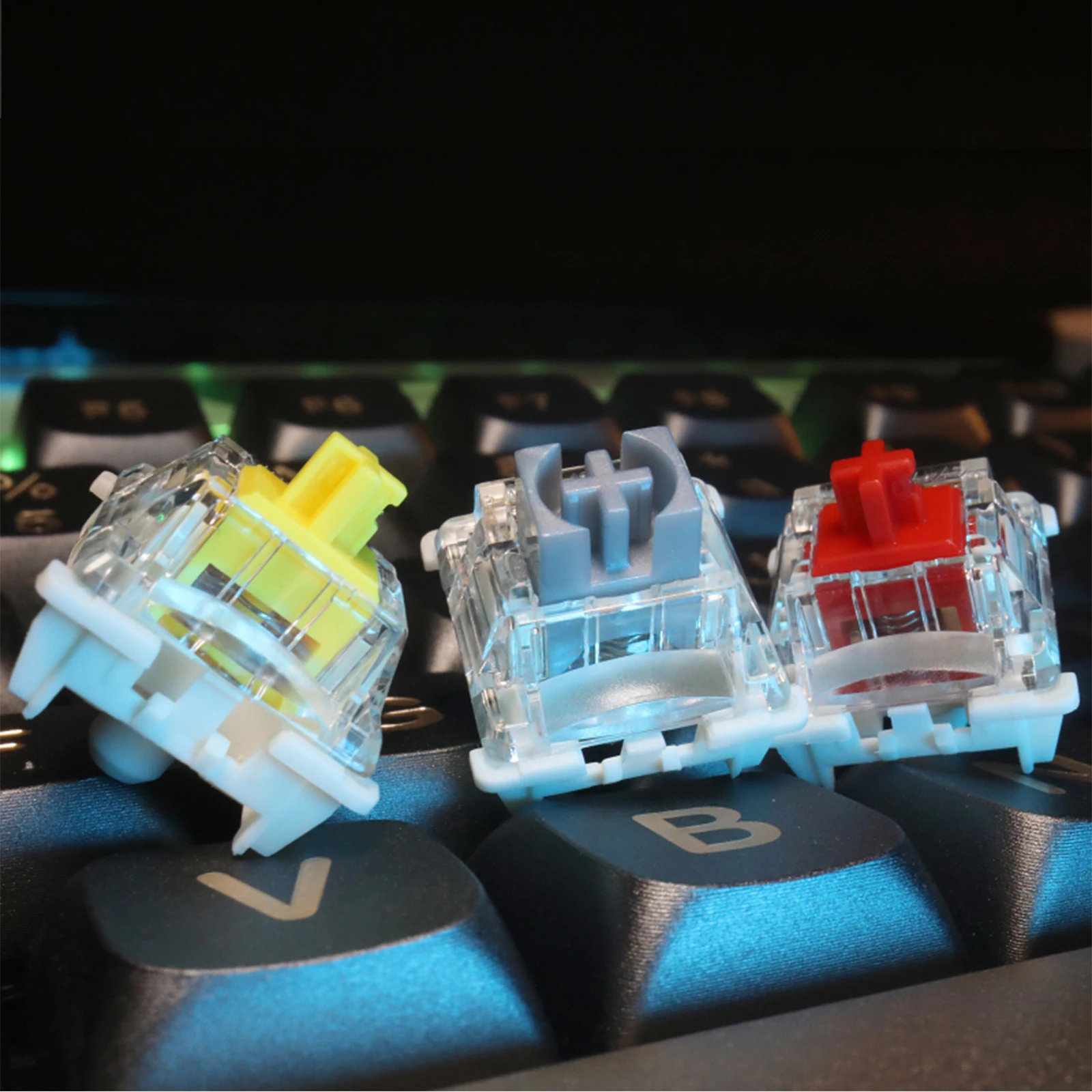 GATERON Brown Black Blue Silver White Yellow Red Pro V3 Pre-lubed Keyboard Switches 5pin Linear Clicky Tactile for MX Mechanical