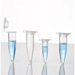 Micro 0.2 Ml Centrifuge Tube 50 Test Tubes Transparent Plastic Tube Container Science Laboratory Test Accessories Lid
