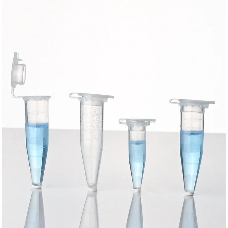 Micro 0.2 Ml Centrifuge Tube 50 Test Tubes Transparent Plastic Tube Container Science Laboratory Test Accessories Lid