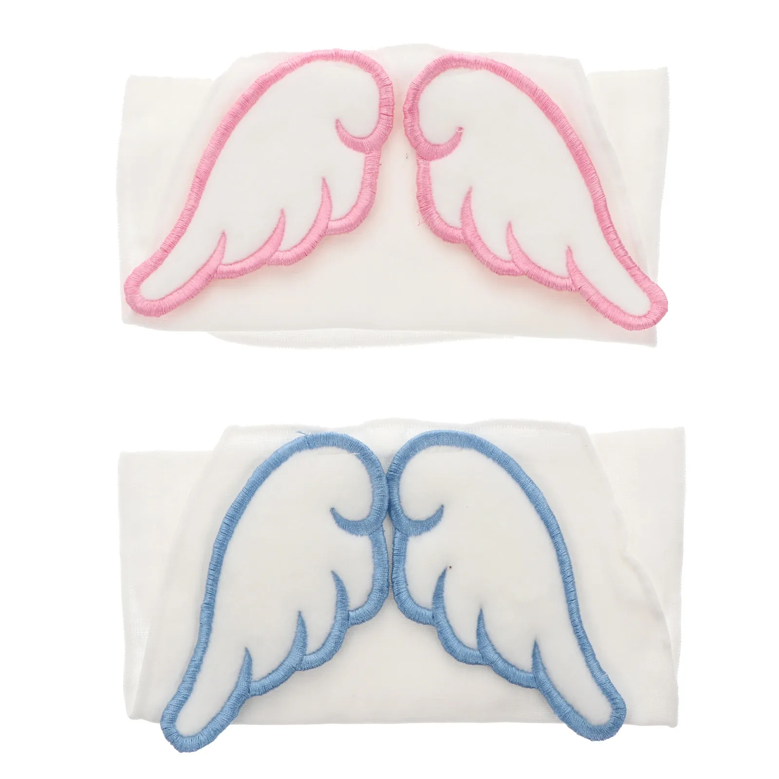

2Pcs Angel Wings Sweat Absorbent Towel for Babies Premium Soft Breathable Cotton Multi-Layered Baby Back Towel Pads Infant Sweat