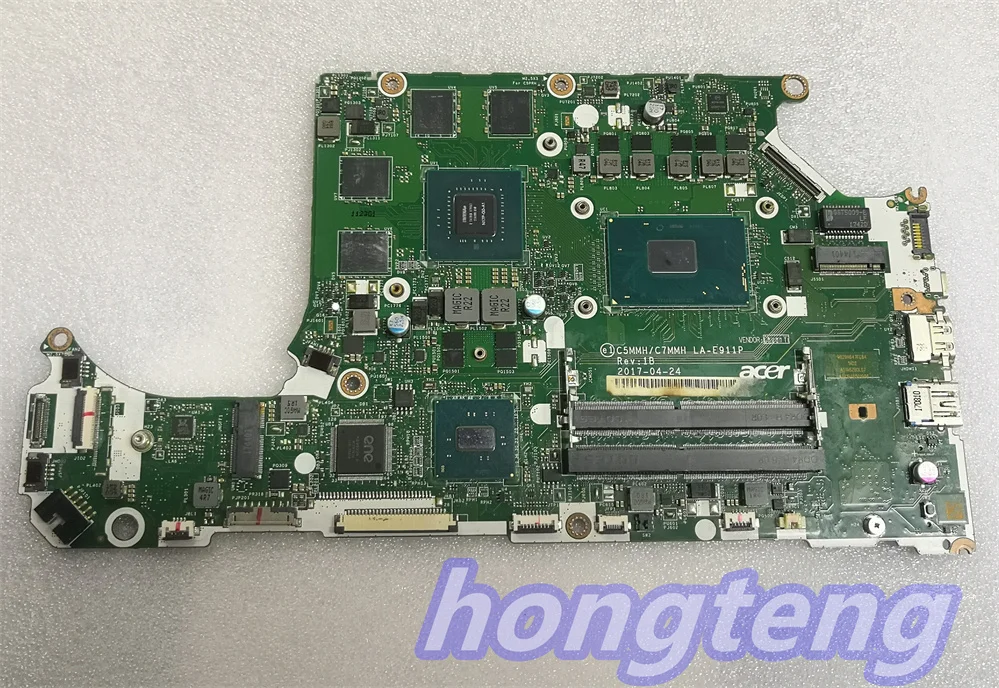 For ACER AN515-51 A715-71G motherboard C5MMH / C7MMH LA-E911P i5-7300HQ cpu and GTX1050m  test ok