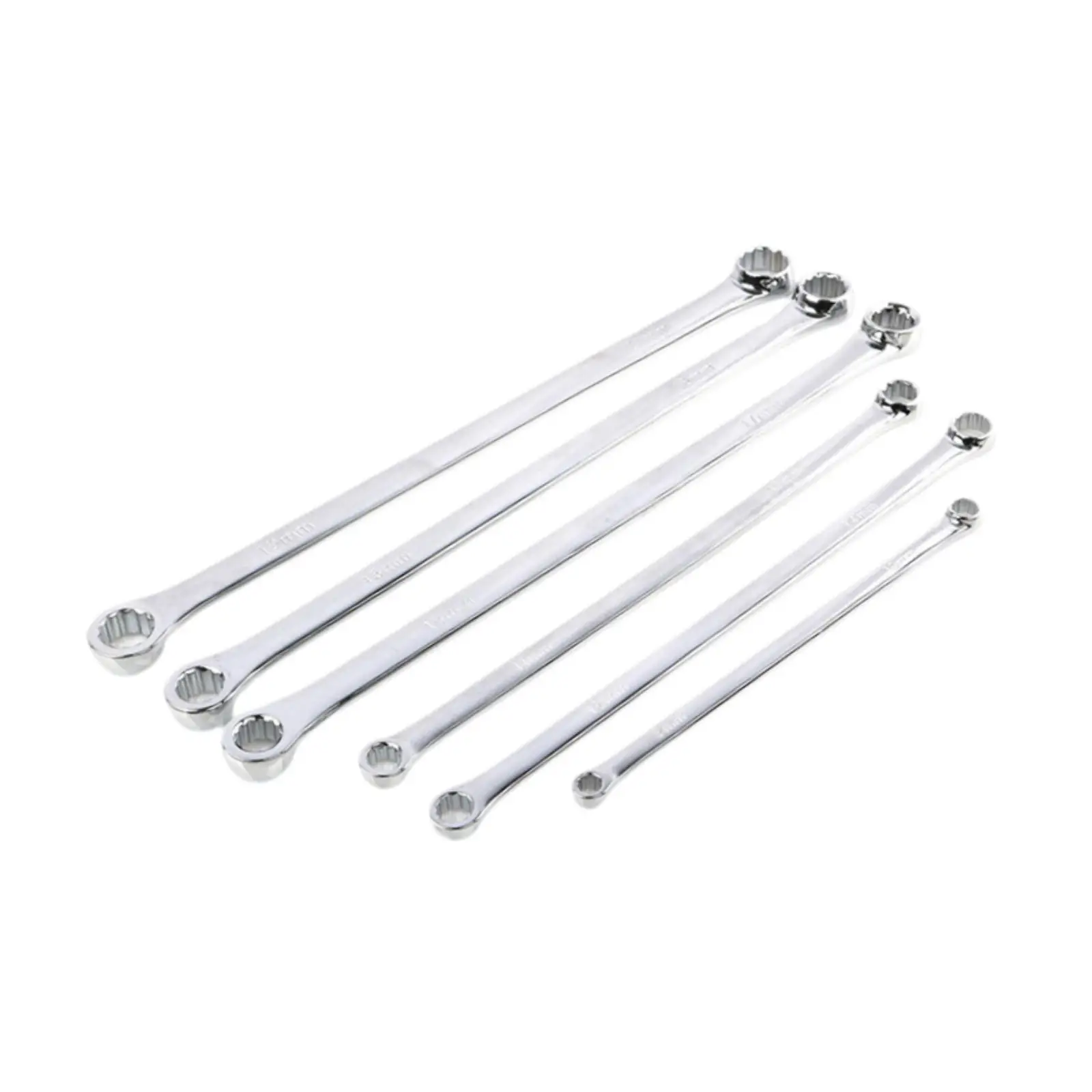 6x Extra Long Box End Wrenches Set Socket Wrench Convenient Automotive Tools for Electric Vehicle Automobile Maintenance