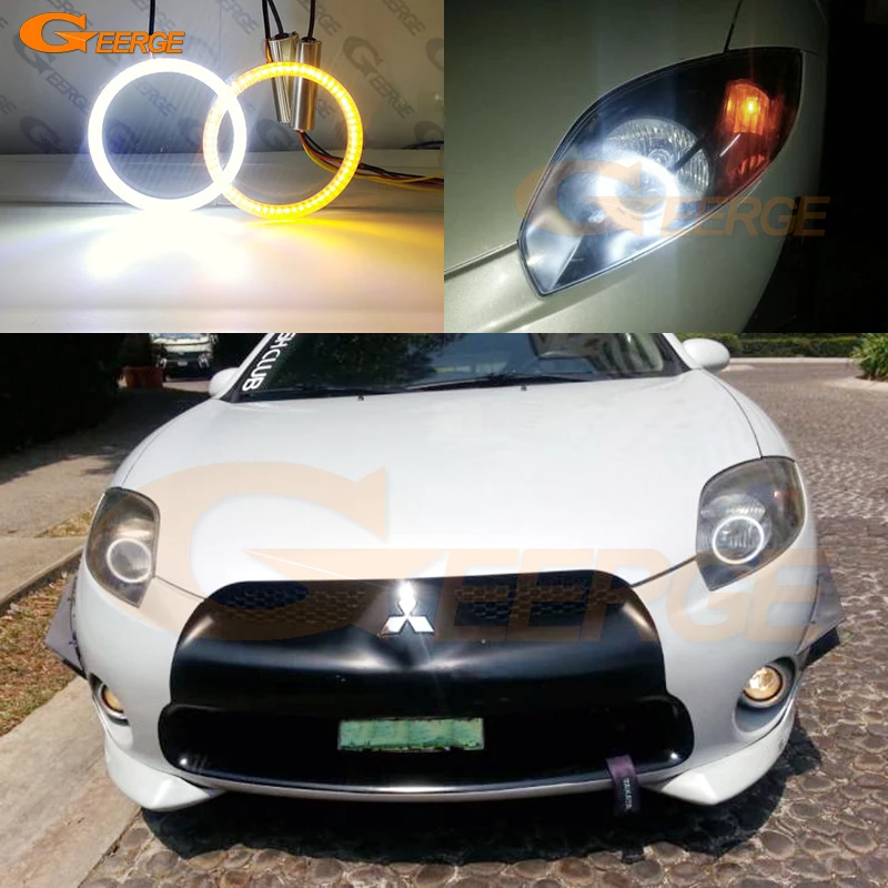 

For Mitsubishi Eclipse 2006 2007 2008 2009 2010 2011 2012 Ultra Bright DRL Turn Signal Led Angel Eyes Kit Halo Rings