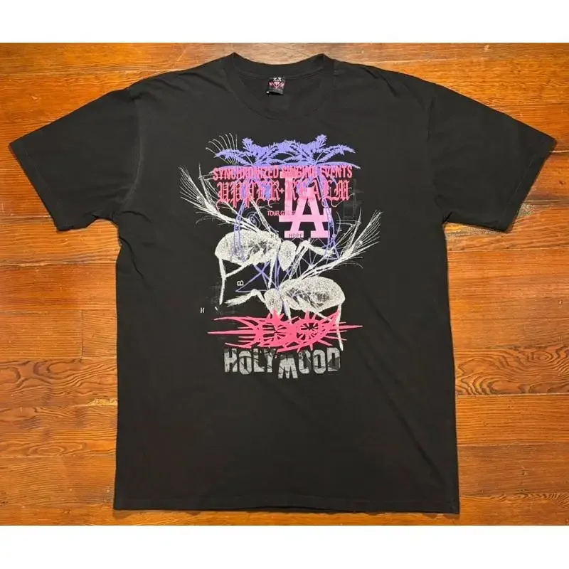 Drain Gang T Shirt LA exclusive 2022 Tour Pink, Gray, Purple And Black Size XL